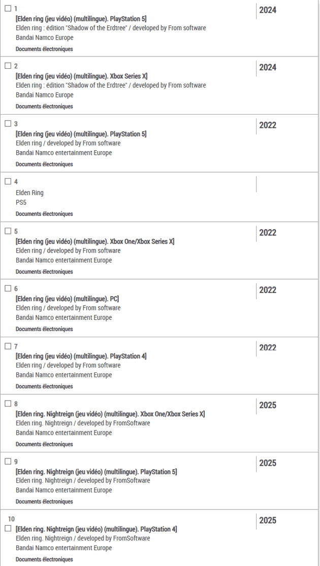 Liste des dépôts d'Elden Ring : version PS4, PS5, Xbox, PC dématérialisé, éditions "Shadow of the Erdtree" et "Nightreign"