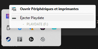 Éjectez le disque USB